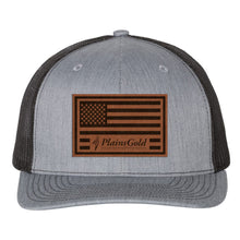 Load image into Gallery viewer, Plains Gold USA Flag Trucker Hat