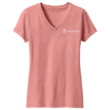 Load image into Gallery viewer, Landmark Ladies' Perfect Blend CVC V-Neck Tee