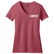 Load image into Gallery viewer, BHC Insurance Ladies' Perfect Blend CVC V-Neck Tee