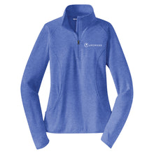 Load image into Gallery viewer, Landmark Ladies' Sport-Wick® Stretch 1/4-Zip Pullover