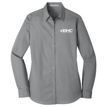 Load image into Gallery viewer, BHC Insurance Ladies' Long Sleeve Poplin Shirt