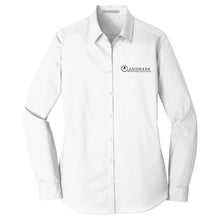 Load image into Gallery viewer, Landmark Ladies' Long Sleeve Poplin Shirt