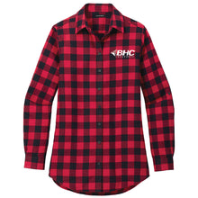 Load image into Gallery viewer, BHC Insurance Ladies' Plaid Flannel Shirt
