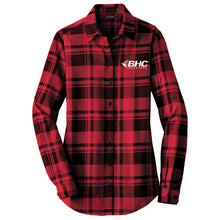 Load image into Gallery viewer, BHC Insurance Ladies' Plaid Flannel Shirt