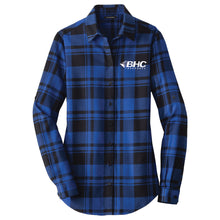 Load image into Gallery viewer, BHC Insurance Ladies' Plaid Flannel Shirt