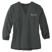 Load image into Gallery viewer, Landmark Ladies' Stretch Crepe 3/4-Sleeve Blouse