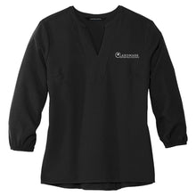 Load image into Gallery viewer, Landmark Ladies' Stretch Crepe 3/4-Sleeve Blouse