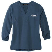 Load image into Gallery viewer, BHC Insurance Ladies' Stretch Crepe 3/4-Sleeve Blouse