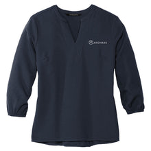 Load image into Gallery viewer, Landmark Ladies' Stretch Crepe 3/4-Sleeve Blouse