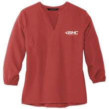 Load image into Gallery viewer, BHC Insurance Ladies' Stretch Crepe 3/4-Sleeve Blouse