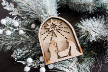 Load image into Gallery viewer, 3D Nativity Silhouette Ornament