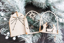 Load image into Gallery viewer, 3D Nativity Silhouette Ornament