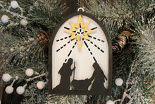Load image into Gallery viewer, 3D Nativity Silhouette Ornament

