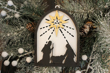 Load image into Gallery viewer, 3D Nativity Silhouette Ornament