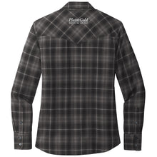 Load image into Gallery viewer, Plains Gold Ladies' Full Button Plaid Shirt