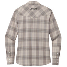 Load image into Gallery viewer, Plains Gold Ladies' Full Button Plaid Shirt