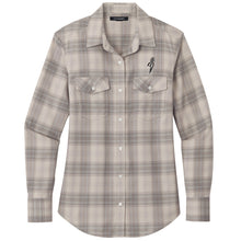 Load image into Gallery viewer, Plains Gold Ladies' Full Button Plaid Shirt