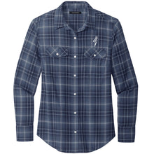 Load image into Gallery viewer, Plains Gold Ladies' Full Button Plaid Shirt