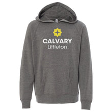 Load image into Gallery viewer, Calvary Littleton Toddler &amp; Youth Hooded Sweatshirt (Full Front)
