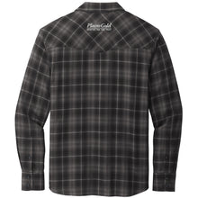 Load image into Gallery viewer, Plains Gold Men's Full Button Plaid Shirt
