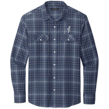 Load image into Gallery viewer, Plains Gold Men's Full Button Plaid Shirt