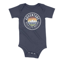 Load image into Gallery viewer, Wild Life Begins Orange Sunset Onesie