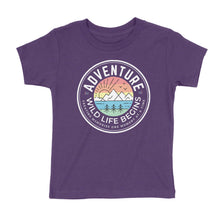 Load image into Gallery viewer, Wild Life Begins Pink Sunset Kids' T-Shirt