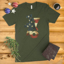 Load image into Gallery viewer, 1776 American Flag Ladies' T-Shirt