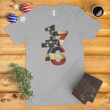 Load image into Gallery viewer, 1776 American Flag Ladies' T-Shirt