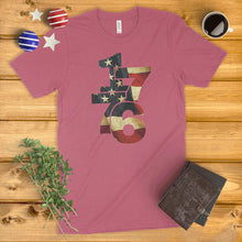 Load image into Gallery viewer, 1776 American Flag Ladies&#39; T-Shirt
