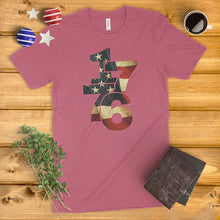 Load image into Gallery viewer, 1776 American Flag Ladies' T-Shirt