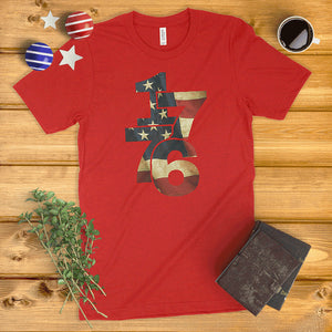1776 American Flag Ladies' T-Shirt