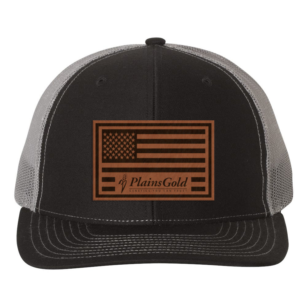Plains Gold Richardson USA Flag Trucker Hat