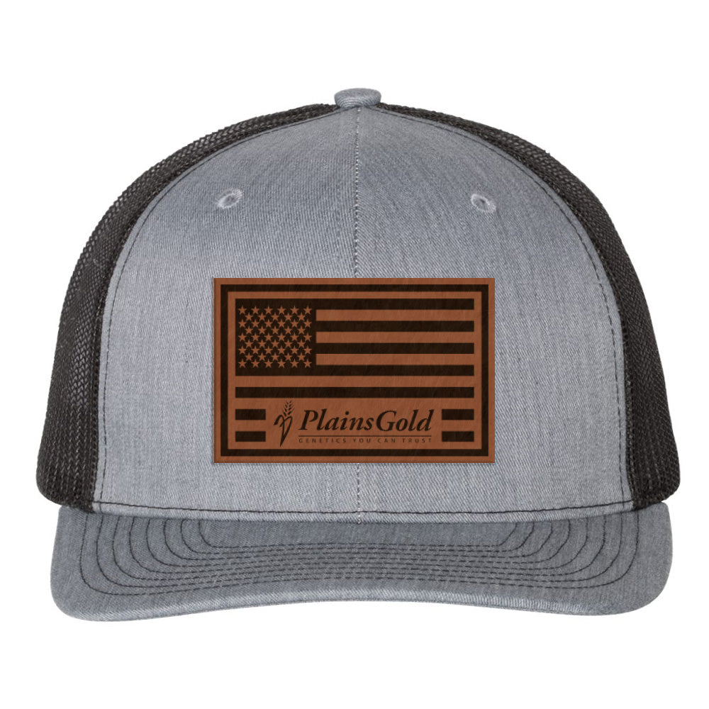 Plains Gold Richardson USA Flag Trucker Hat