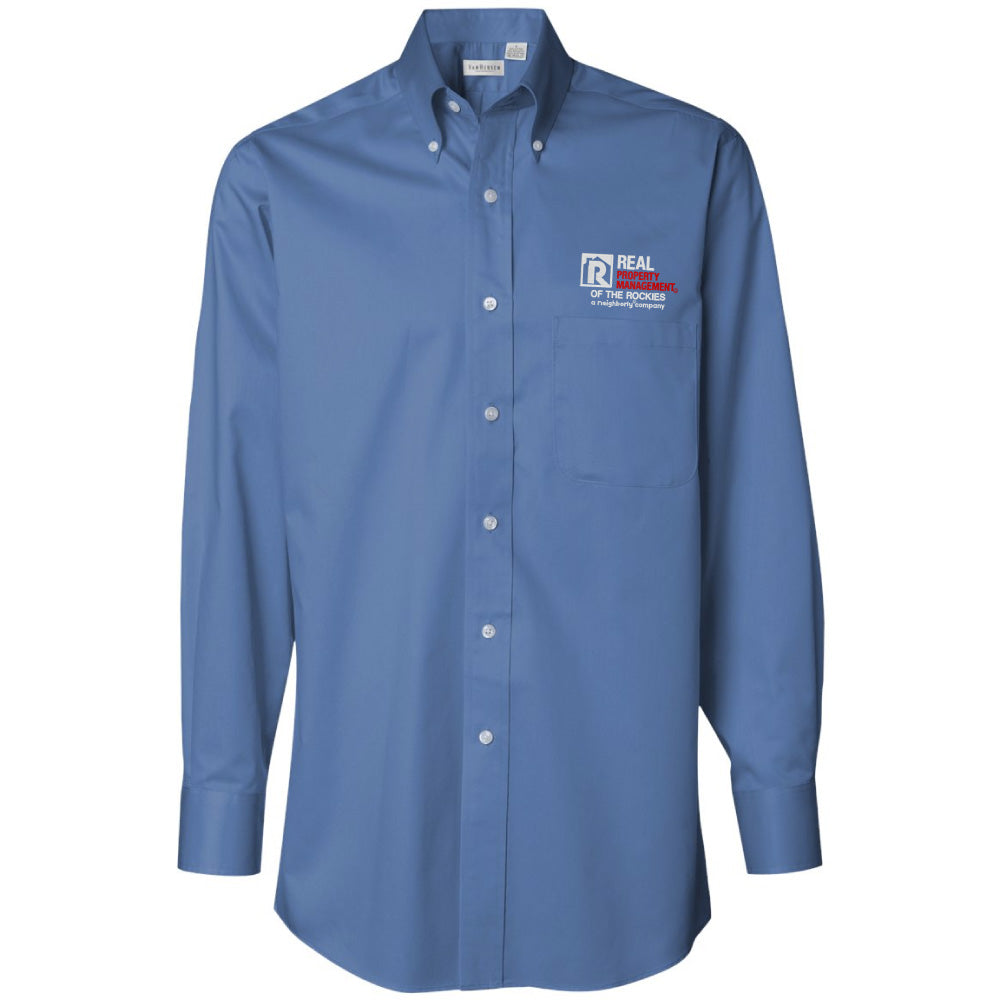 RPM Port Authority® Men's Long Sleeve Carefree Poplin Shirt