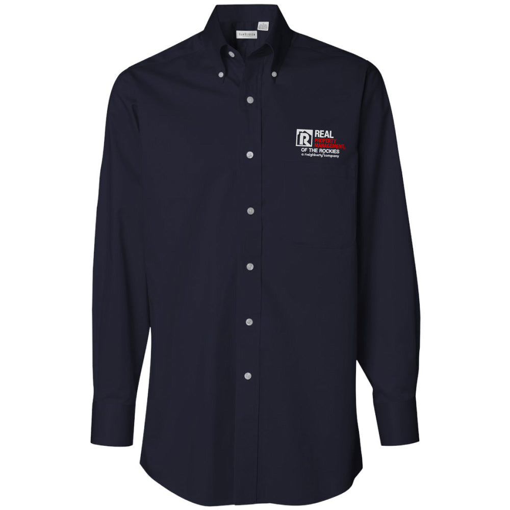 RPM Port Authority® Men's Long Sleeve Carefree Poplin Shirt