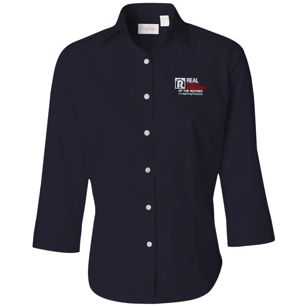 RPM Port Authority® Women's Long Sleeve Carefree Poplin Shirt