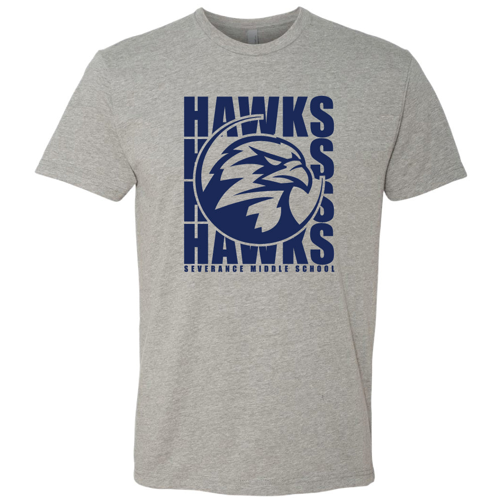 Severance MS Youth & Adult CVC Tee (Hawks Logo)
