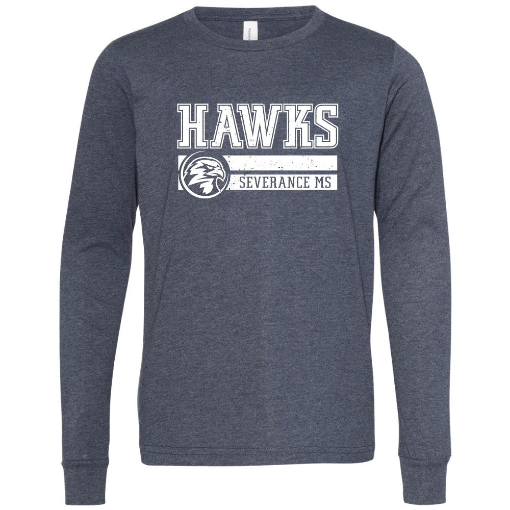 Severance MS Adult CVC Long Sleeve Tee (Athletic Logo)