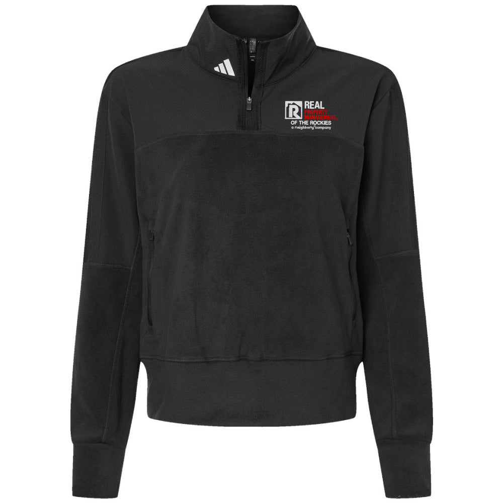RPM Adidas® Women's Fleece Quarter-Zip Pullover
