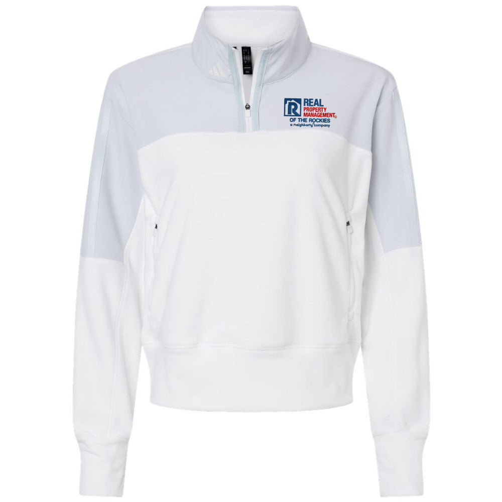 RPM Adidas® Women's Fleece Quarter-Zip Pullover