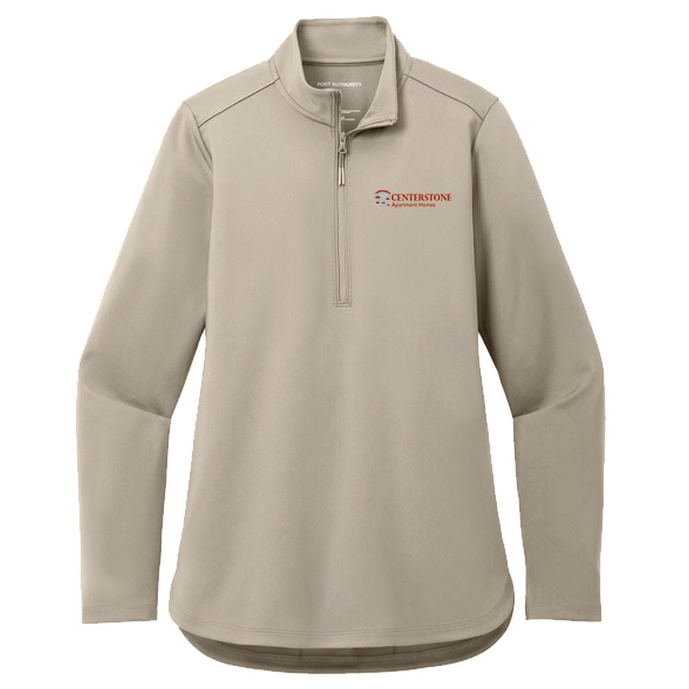 Engage Management Port Authority® Women's C-FREE® Double Knit 1/4-Zip
