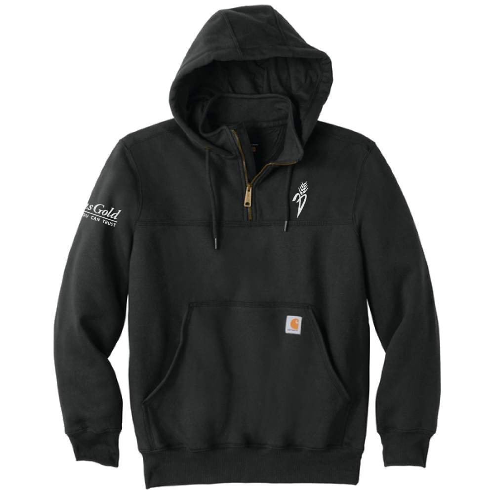 Plains Gold Carhartt® Rain Defender® Paxton Heavyweight Hooded Zip Mock Sweatshirt