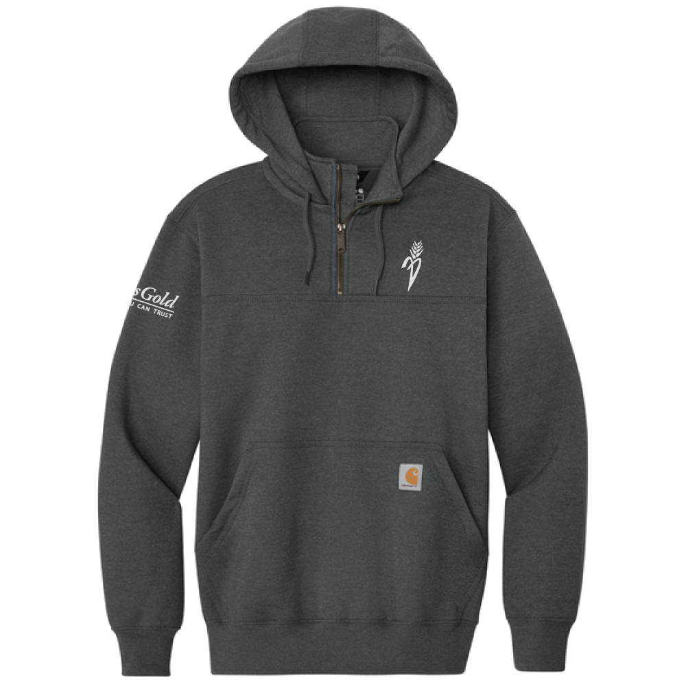 Plains Gold Carhartt® Rain Defender® Paxton Heavyweight Hooded Zip Mock Sweatshirt