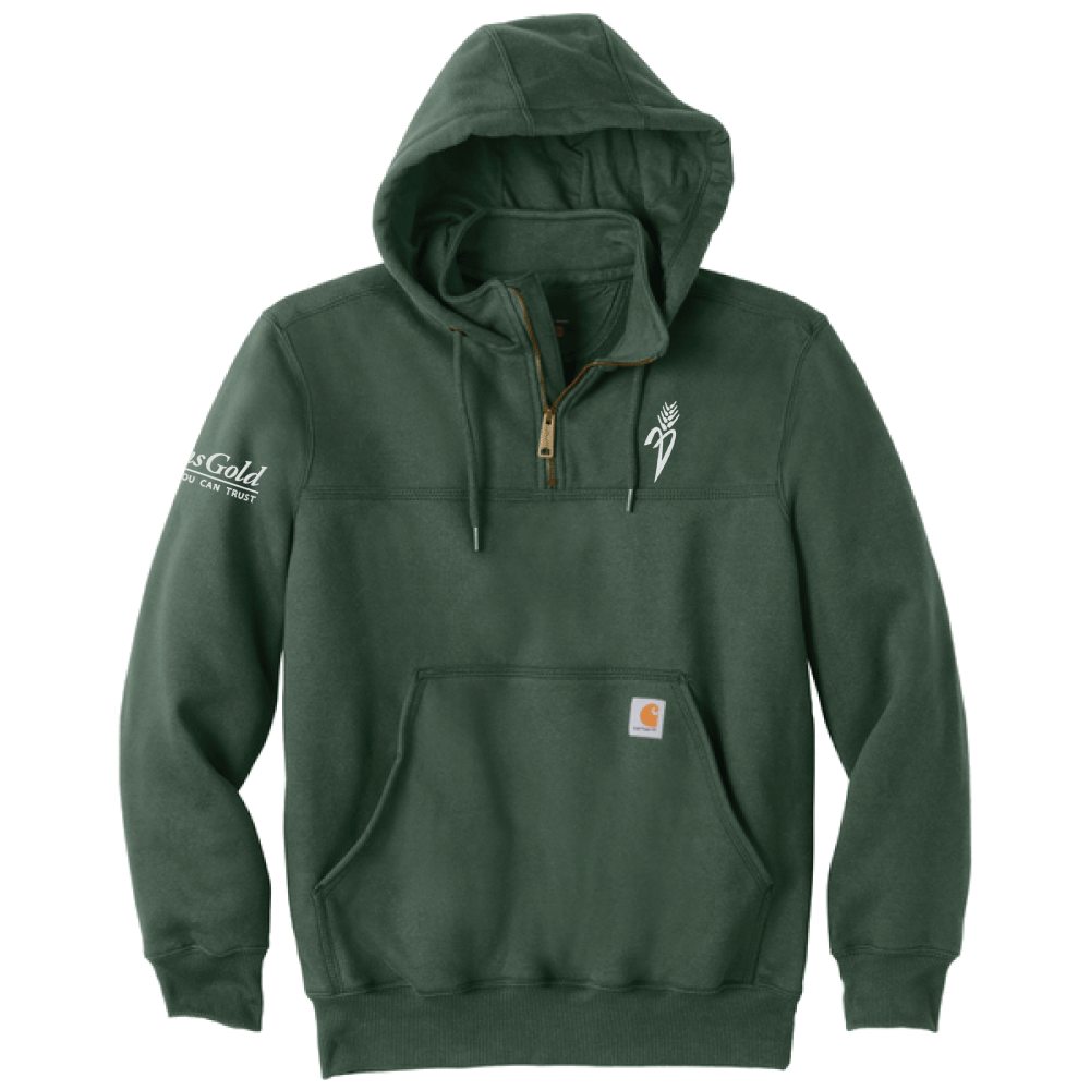 Plains Gold Carhartt® Rain Defender® Paxton Heavyweight Hooded Zip Mock Sweatshirt