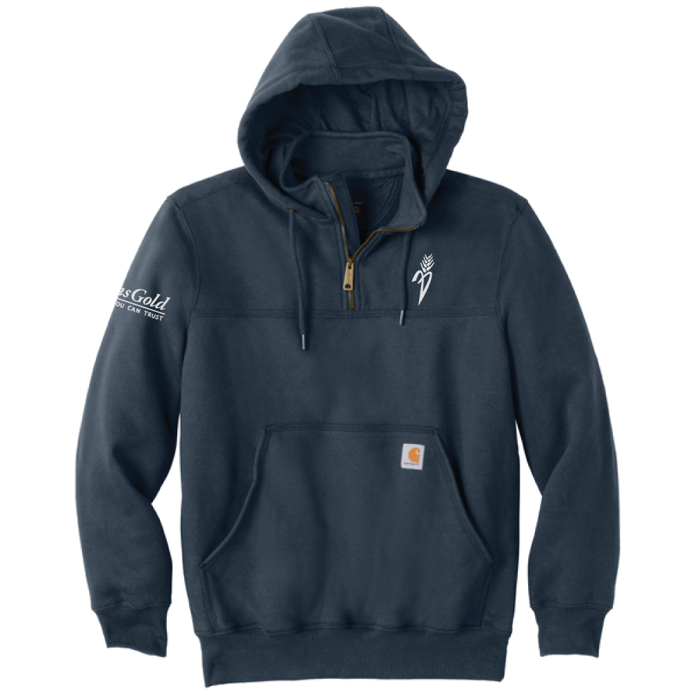 Plains Gold Carhartt® Rain Defender® Paxton Heavyweight Hooded Zip Mock Sweatshirt