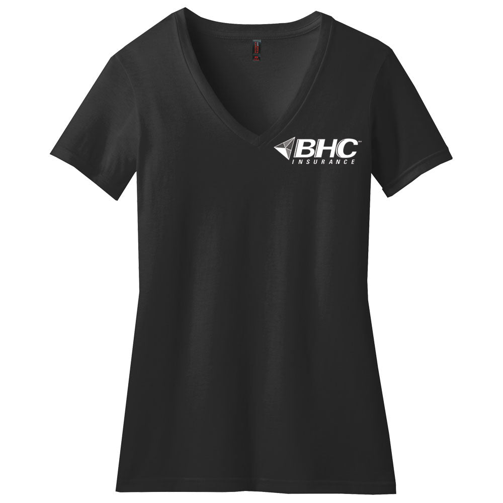 BHC Insurance District® Women’s Perfect Blend® CVC V-Neck Tee