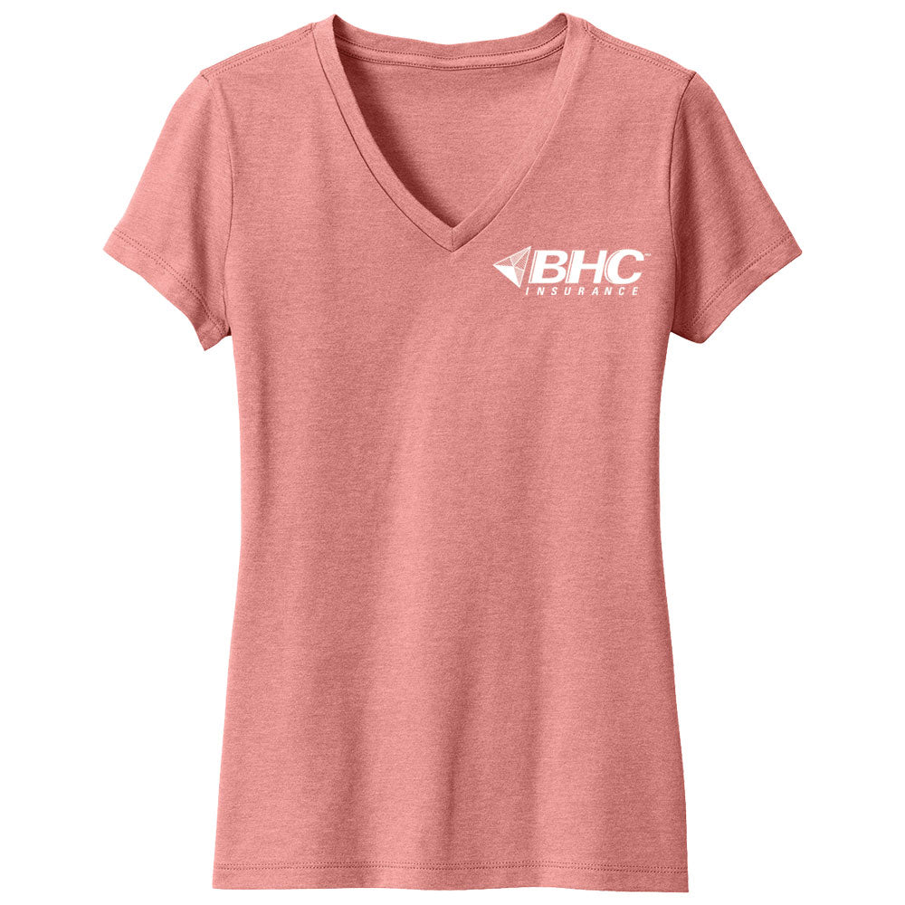 BHC Insurance District® Women’s Perfect Blend® CVC V-Neck Tee