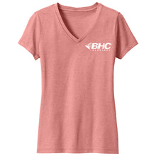 Load image into Gallery viewer, BHC Insurance Ladies' Perfect Blend CVC V-Neck Tee
