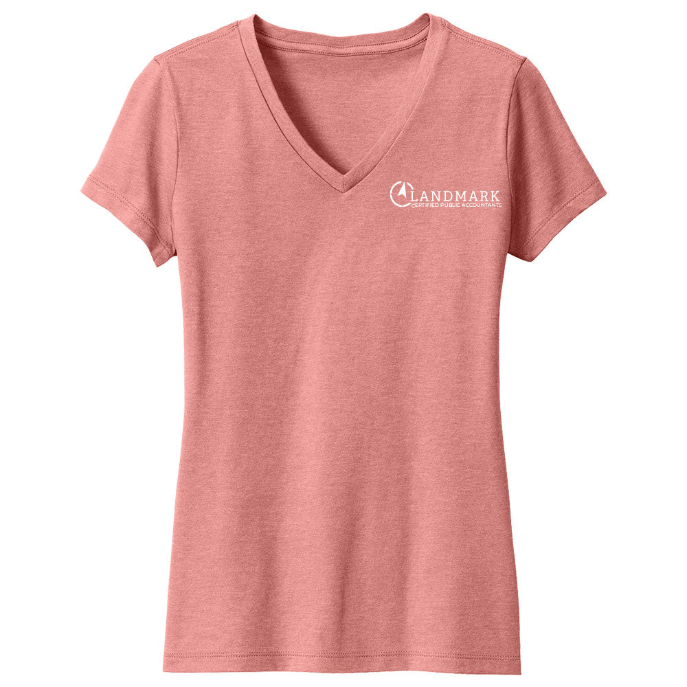 Landmark District® Women’s Perfect Blend® CVC V-Neck Tee